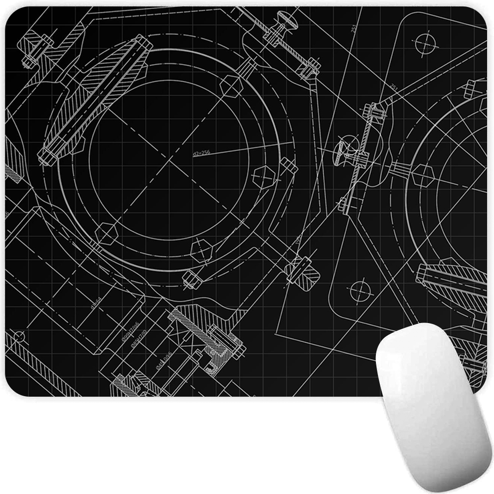 Pc Gaming Drawing - Rysunek techniczny Mała podkładka pod mysz