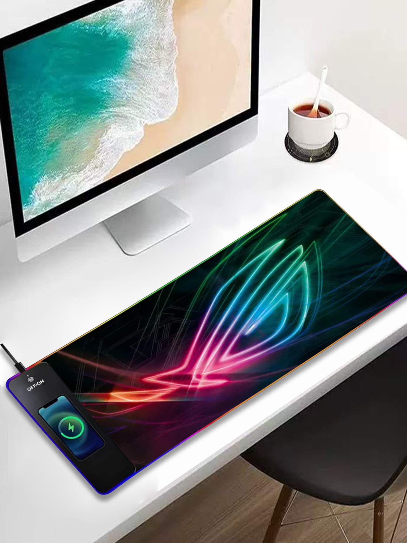 Rgb Mousepad - Podświetlana RGB wielofunkcyjna podkładka pod mysz
