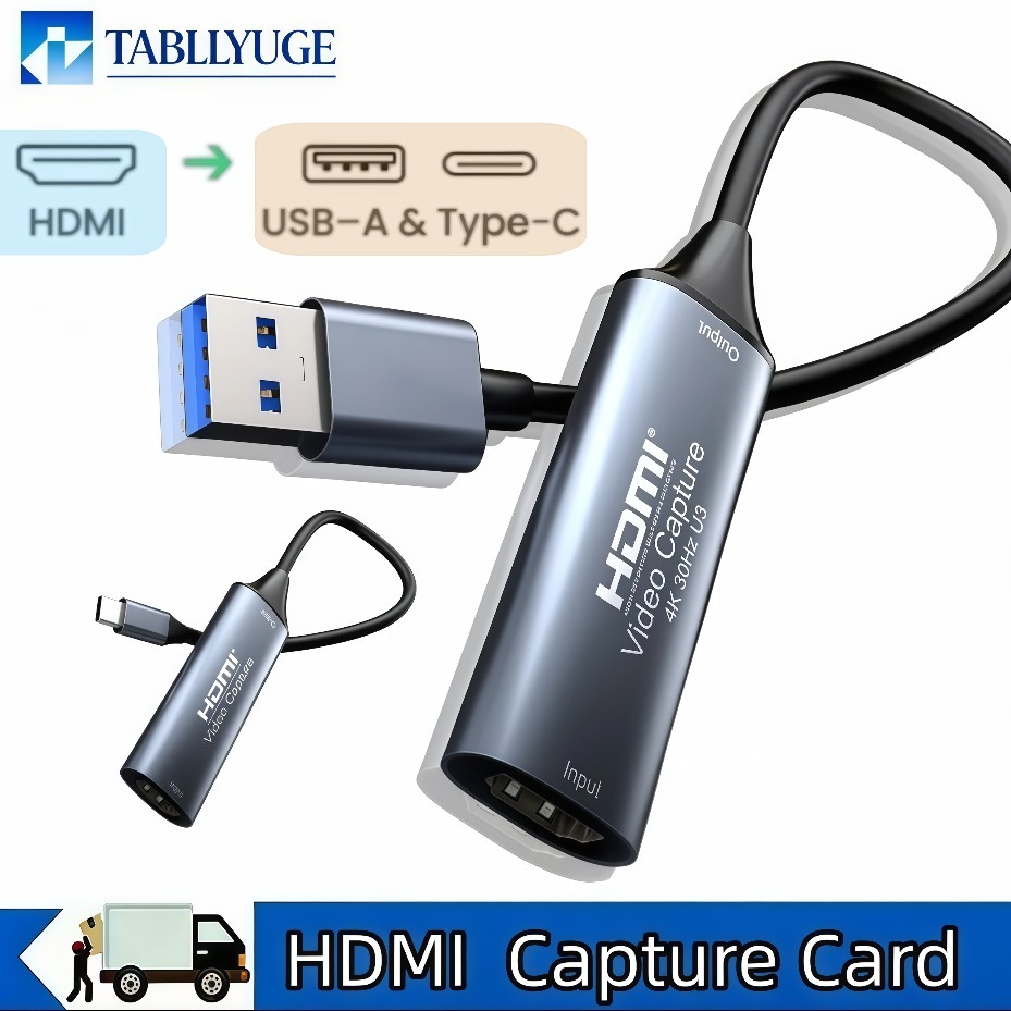 Capture Card Hdmi - Karta przechwytywania wideo USB-C 2.0/3.0 HDMI