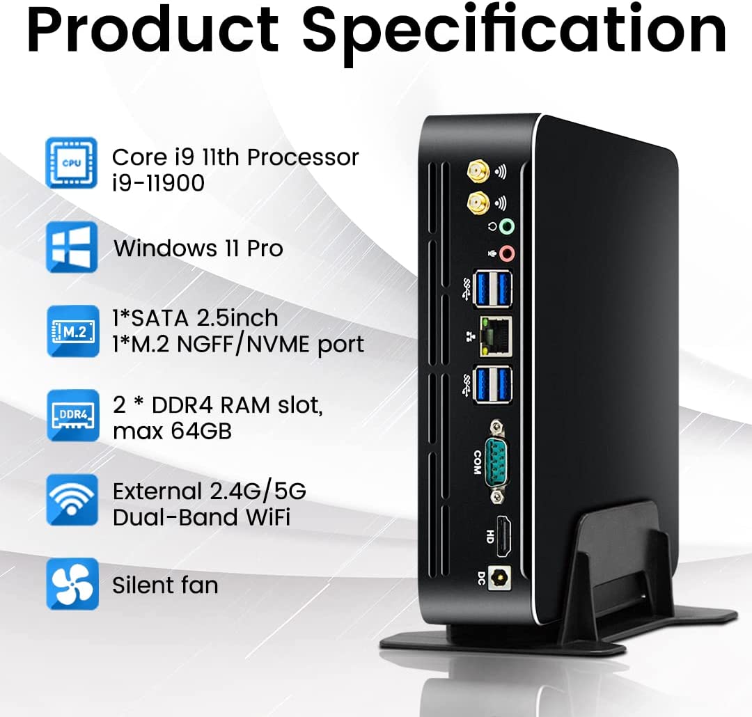 Pc Gaming Intel Core I7 - Partaker 11. generacji Intel Mini PC