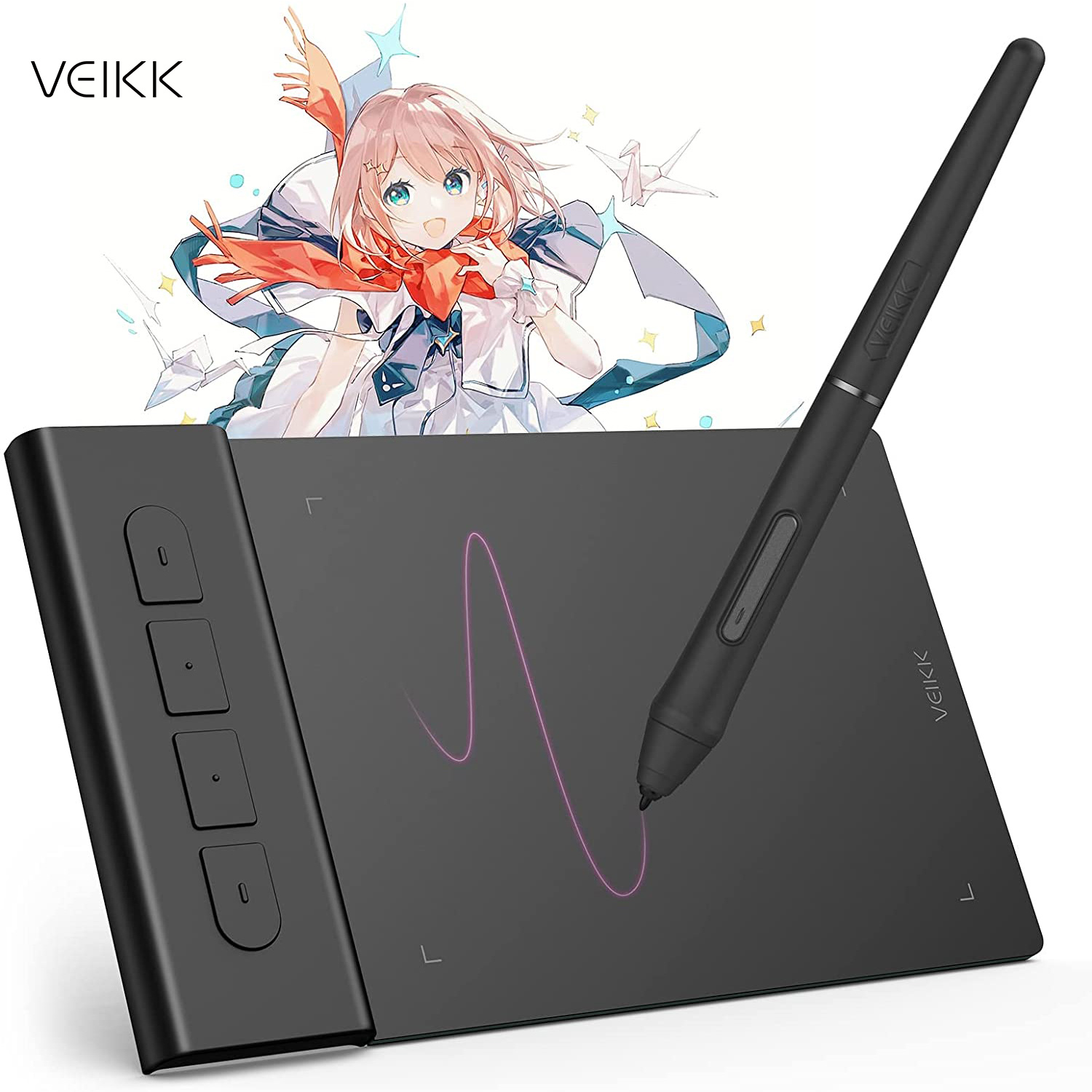 Pc Gaming Drawing - Tablet graficzny do rysowania VEIKK VK430,