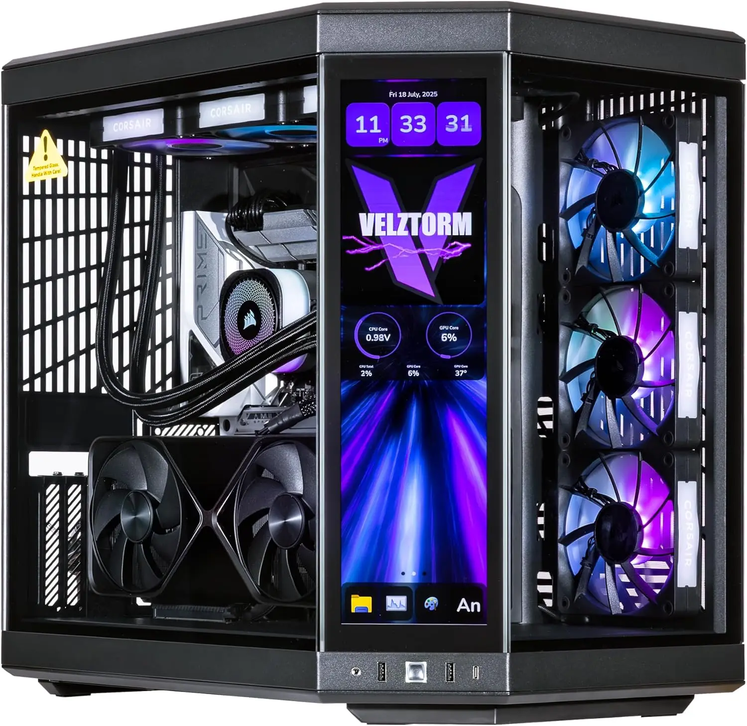 Pc Gaming Y70 - Komputer stacjonarny do gier Velztorm LCD