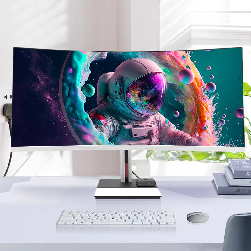 Pc Gaming Core I5 - 34-calowy zakrzywiony ekran 4K Komputer stacjonarny