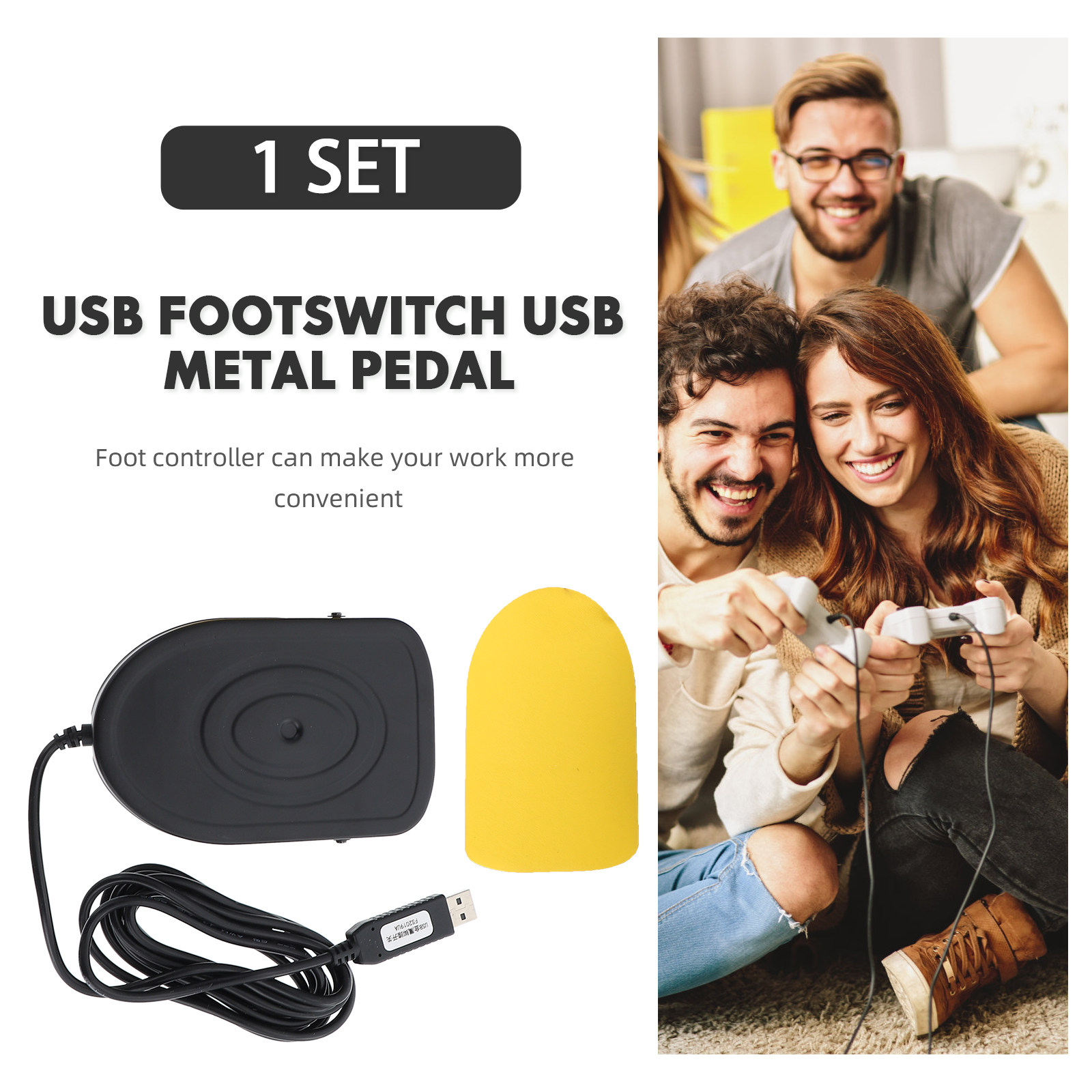 Pedał nożny USB, metalowy, mec – Usb Foot Pedal Gaming recenzja i cena
