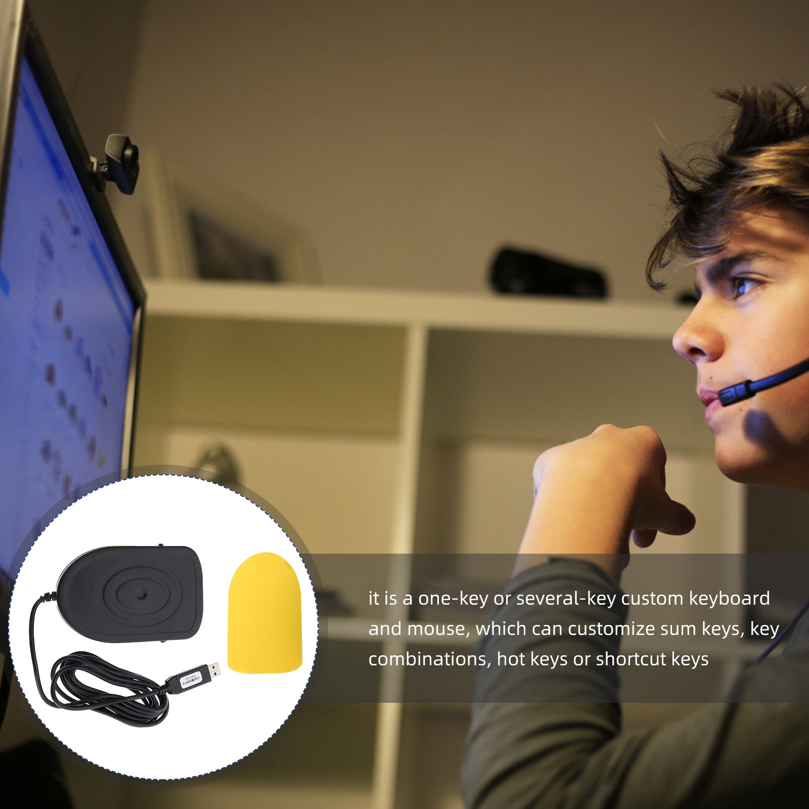 Pedał nożny USB, metalowy, mec – Usb Foot Pedal Gaming recenzja i cena