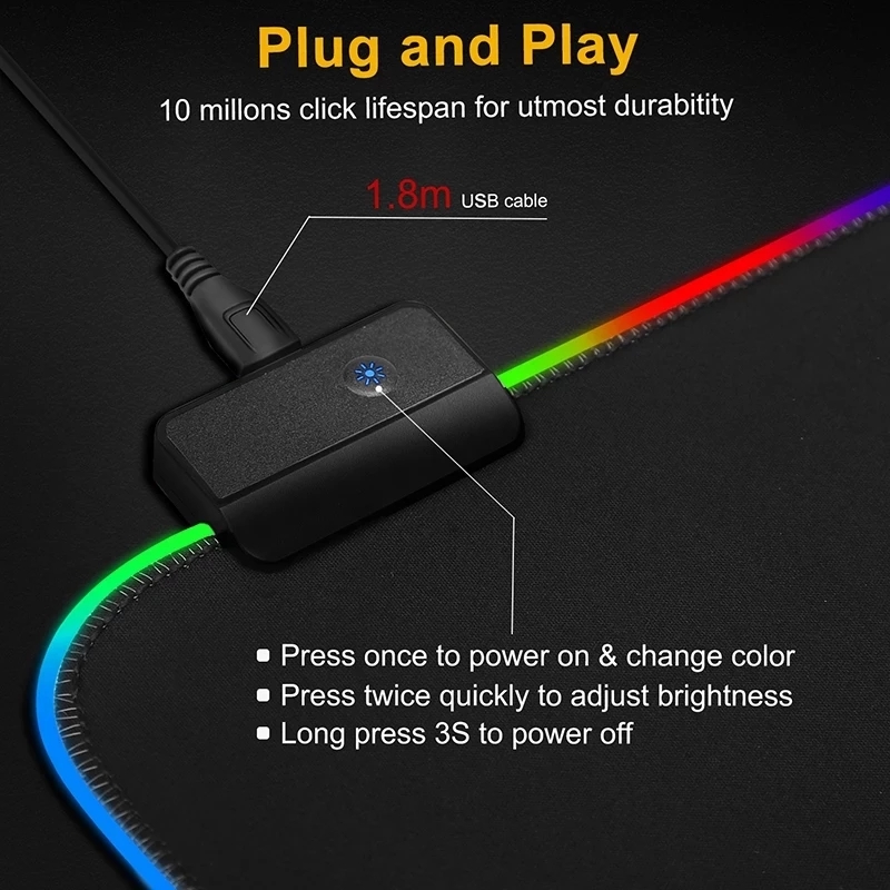 Podkładka pod mysz LED Light R – Rgb Mousepad recenzja i cena