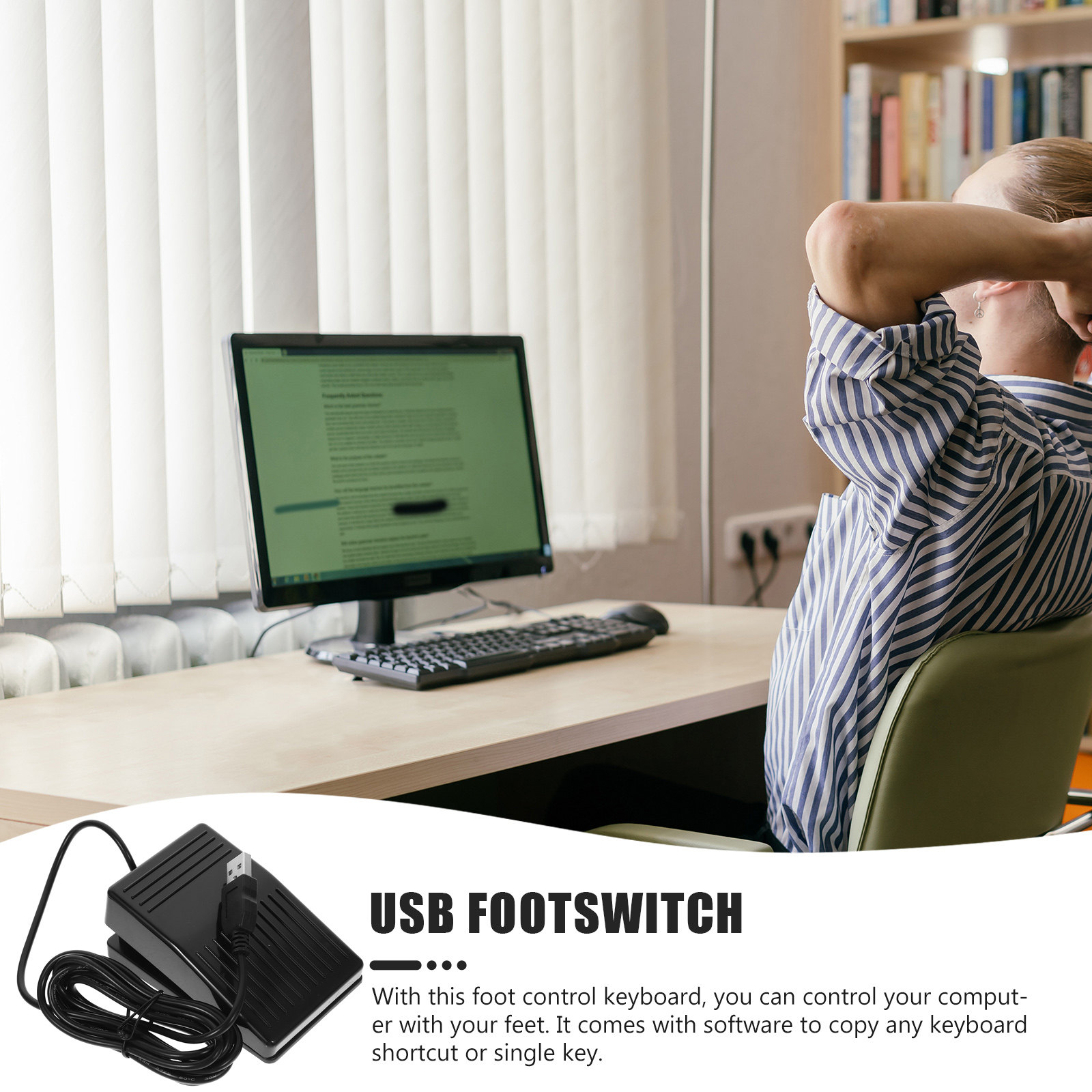 Pedał nożny USB, pojedynczy pr – Usb Foot Pedal Gaming recenzja i cena