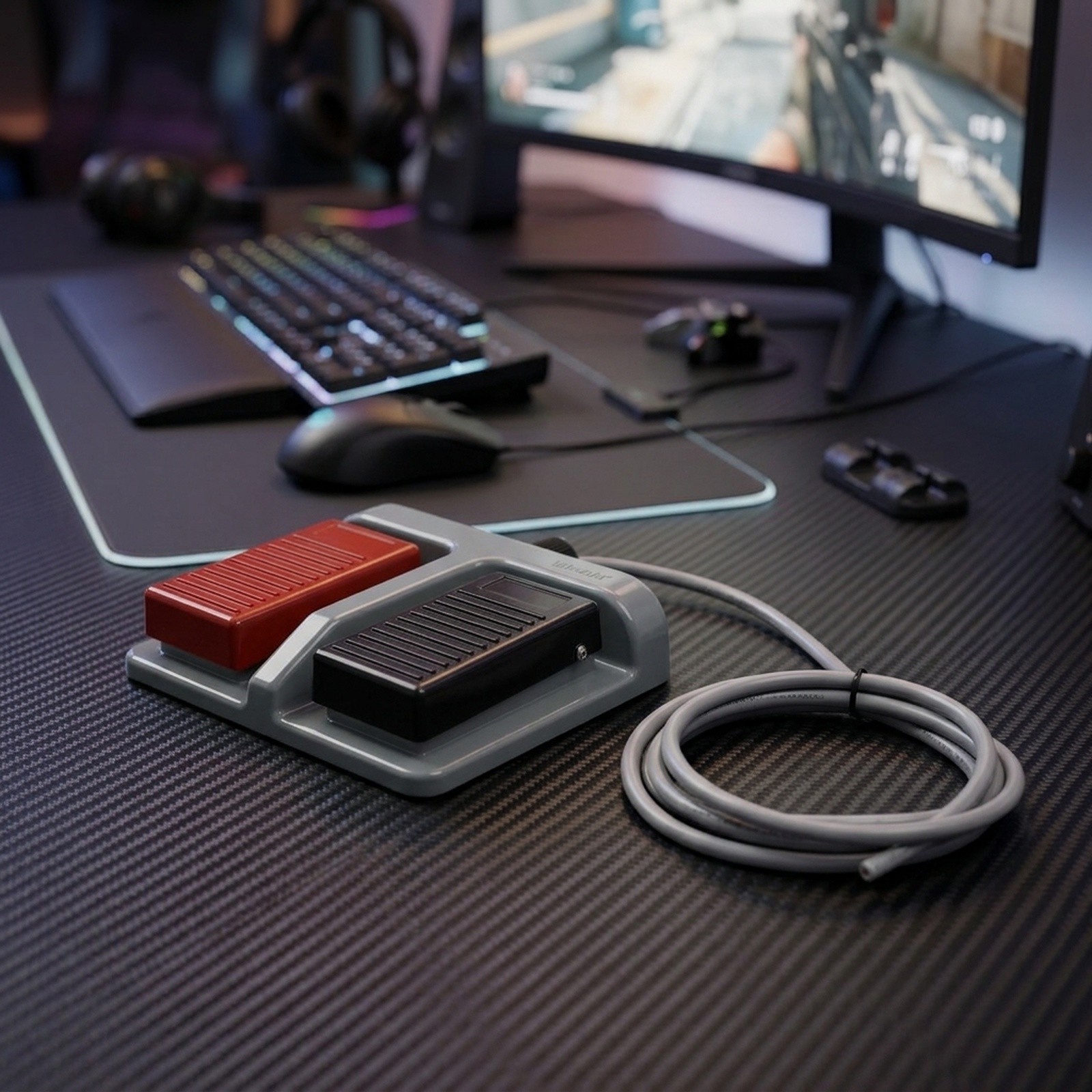 Czerwono-czarny podwójny przeł – Usb Foot Pedal Gaming recenzja i cena