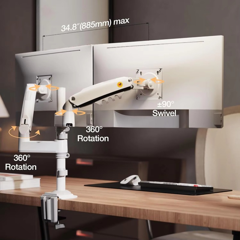 Podwójny uchwyt biurkowy na mo – Monitor Stand recenzja i cena